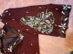 Thumbnail for Kia Fashions Maroon Cotton Silk Hand Embroidered Readymade Blouse - Distacart