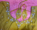 Thumbnail for Kia Fashions Mustard Yellow Cotton Silk Hand Embroidered Readymade Blouse - Distacart
