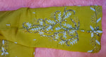 Thumbnail for Kia Fashions Mustard Yellow Cotton Silk Hand Embroidered Readymade Blouse - Distacart