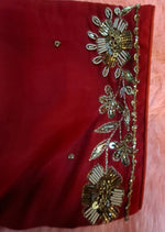 Thumbnail for Kia Fashions Red Hand Embroidered Embroidered Readymade Blouse - Distacart