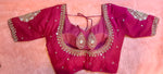 Thumbnail for Kia Fashions Hot Pink Cotton Silk Hand Embroidered Readymade Blouse - Distacart