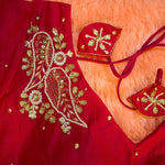 Thumbnail for Kia Fashions Hot Pink Hand Embroidered Embroidered Readymade Blouse - Distacart