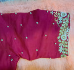 Thumbnail for Kia Fashions Hot Pink Hand Embroidered Embroidered Readymade Blouse - Distacart