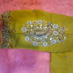 Thumbnail for Kia Fashions Mustard Yellow Cotton Silk Hand Embroidered Readymade Blouse - Distacart