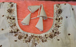 Thumbnail for Kia Fashions Off-White Cotton Silk Hand Embroidered Readymade Blouse - Distacart