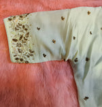 Thumbnail for Kia Fashions Off-White Cotton Silk Hand Embroidered Readymade Blouse - Distacart