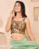 Amodini Designer Studio Kashi Banarsi Black Sleeveless Padded Blouse - Distacart