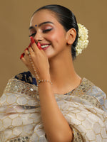 Thumbnail for Ruby Raang Gold Green Meenakari Kundan Haath Phool