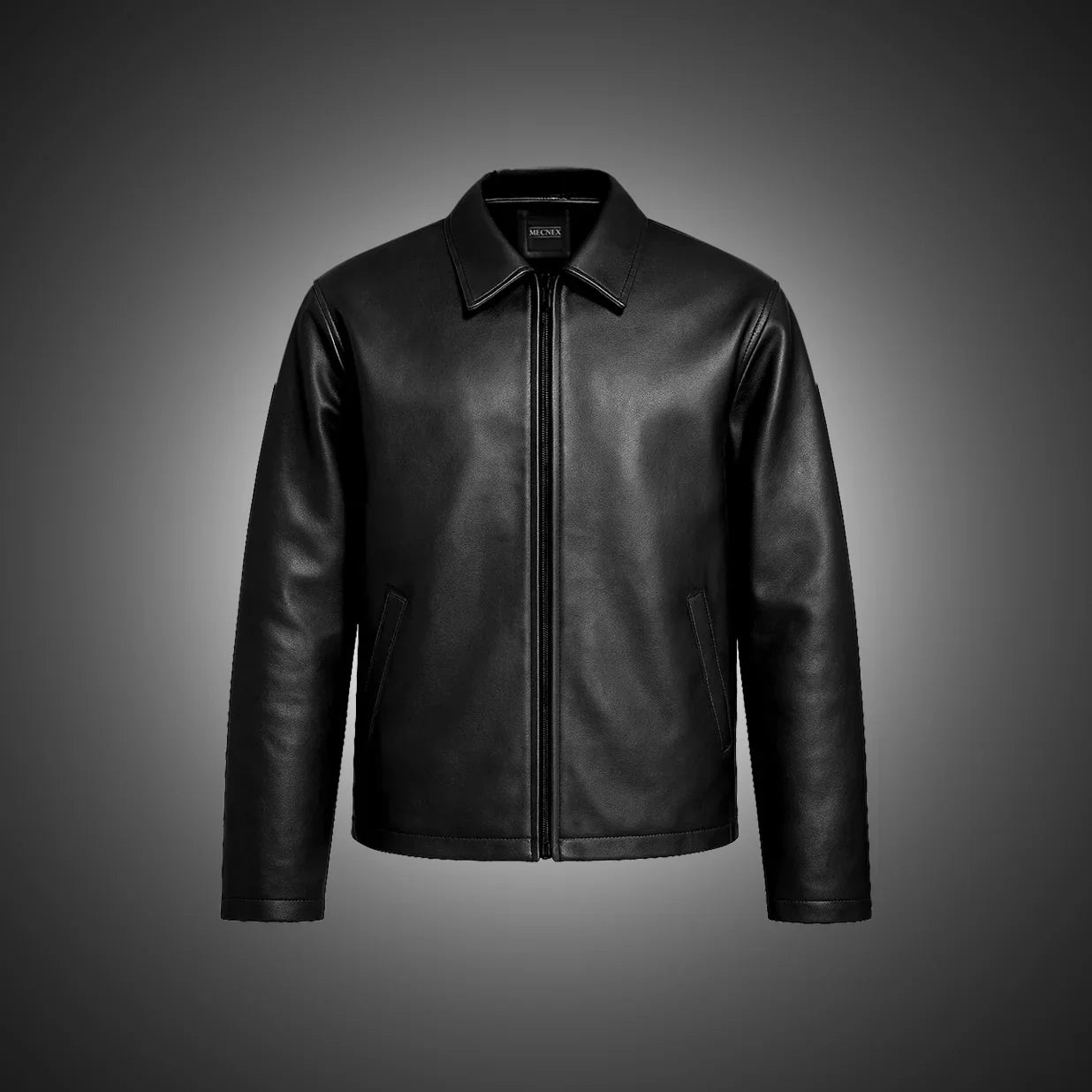 Fabmade Midnight Luxe Leather Jacket For Men - Distacart