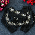 Thumbnail for Malishka Women's Black Colour Silk Readymade Blouse