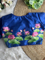 Thumbnail for Malishka Women's Blue Colour Silk Readymade Blouse - Distacart