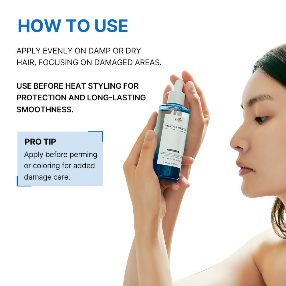 La'dor Wonder Hair Oil Serum - Lightweight, Non-Sticky Korean Oil for Dry, Damaged & Frizzy Hair - Distacart