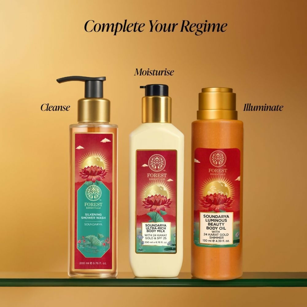 Forest Essentials Soundarya Luminous Beauty Body Oil with 24 Karat Gold Shimmer