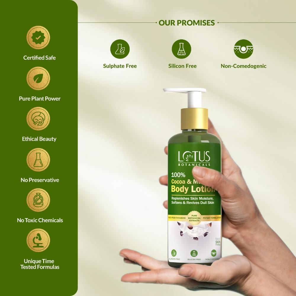 Lotus Botanicals 100% Cocoa & Murumuru Body Lotion - Distacart