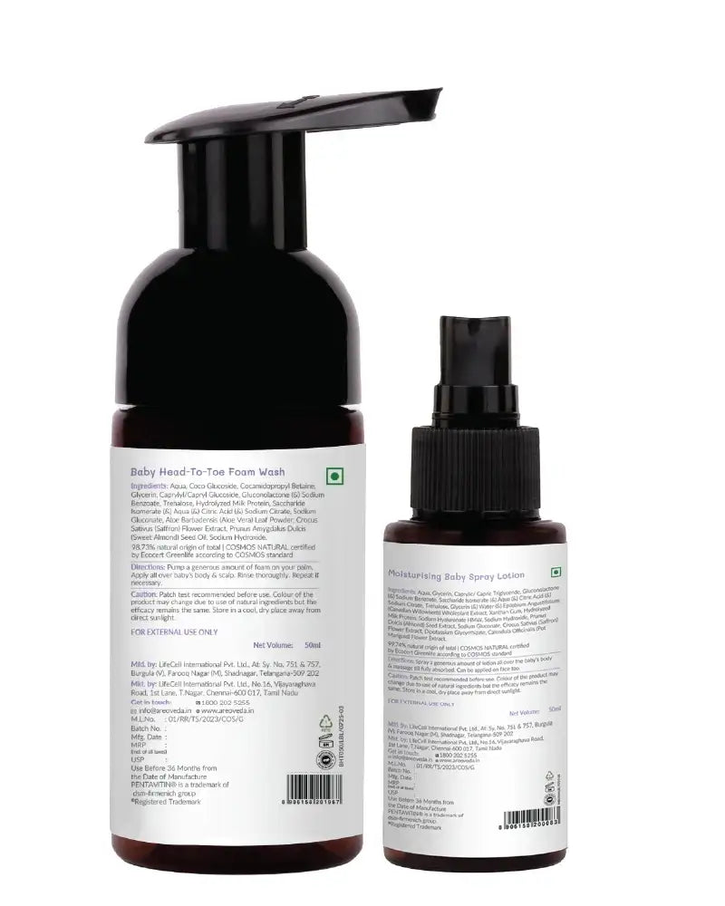 AreoVeda Baby Wash and Lotion Combo - Distacart