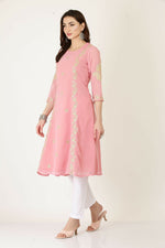 Thumbnail for Joban Fashion Pink Georgette Kurta Set