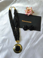Thumbnail for Inhanns All-Day Statement Beaded Necklace Set - Black - Distacart