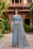 Sangam Prints Gray Cotton Print Woven Work Traditional Saree - Dista