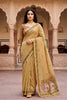Sangam Prints Beige Cotton Print Woven Work Traditional Saree - Dista