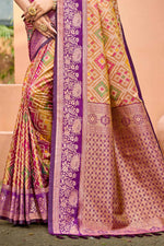 Thumbnail for Sangam Prints Mustard Gold Soft Silk Woven Work Traditional Saree - Dista