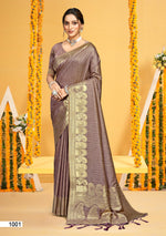 Thumbnail for Prazu Fashion Coffee Assam Silk Weaving Wedding Wear Saree