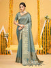 Sangam Prints Teal Assam Silk Woven Work Traditional Saree - Distacart