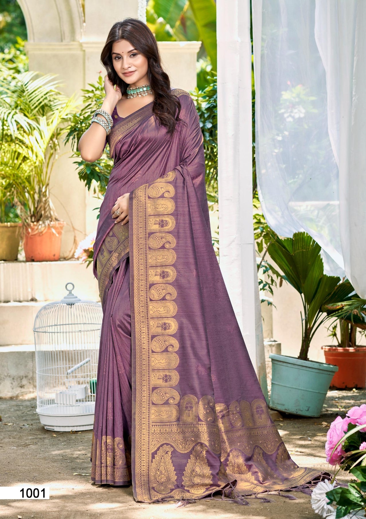 Sangam Prints Wine Assam Silk Woven Work Traditional Saree