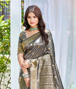Thumbnail for Sangam Prints Purple Assam Silk Woven Work Traditional Saree