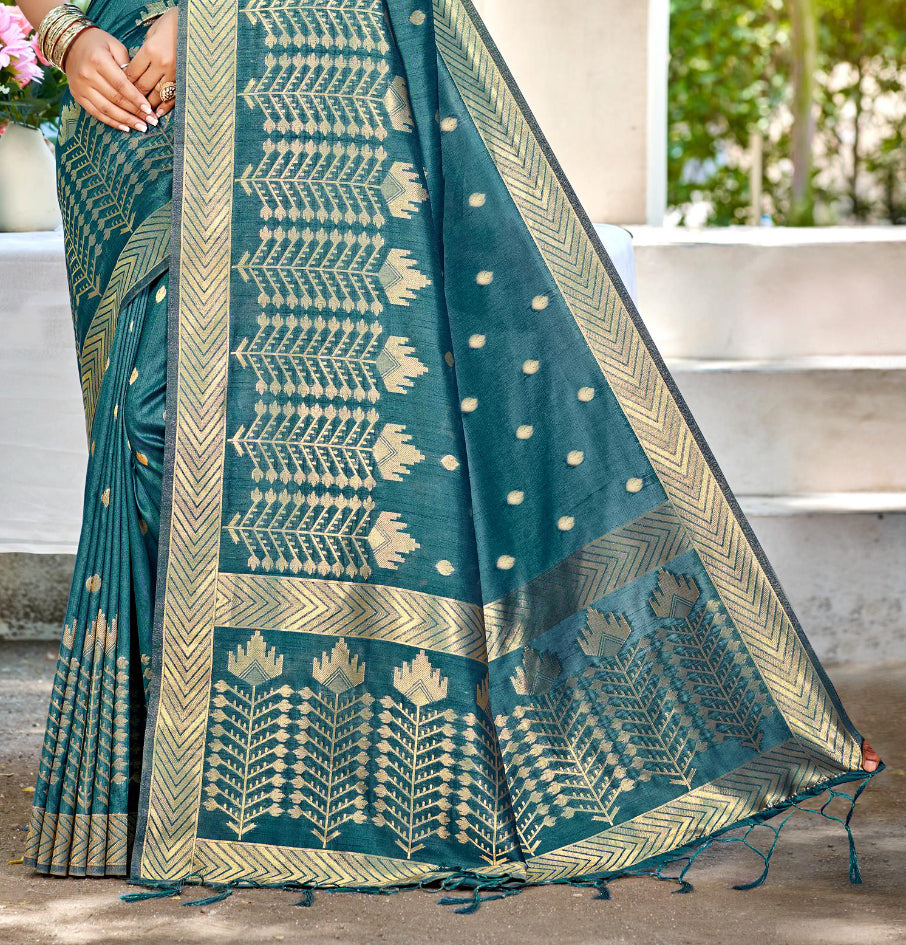 Sangam Prints Gray Assam Silk Woven Work Traditional Saree