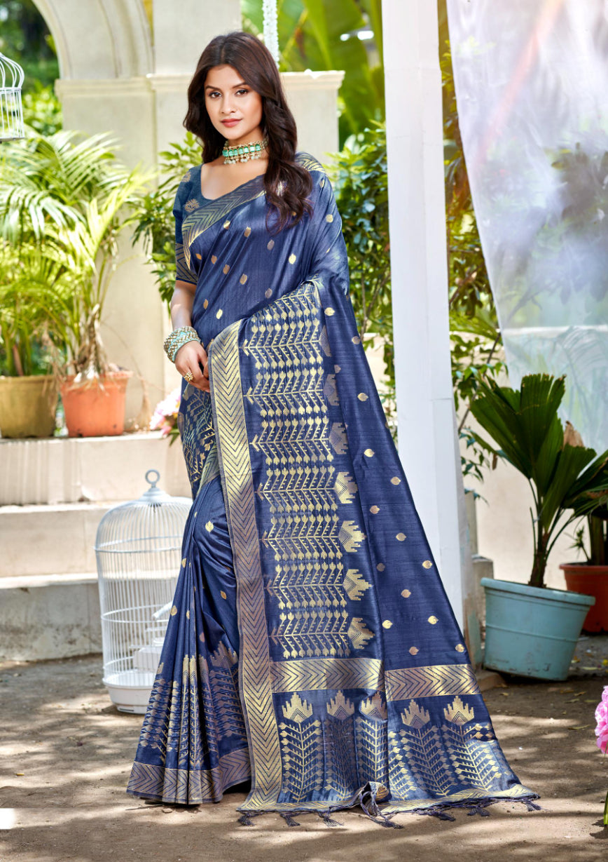 Sangam Prints Wine Assam Silk Woven Work Traditional Saree