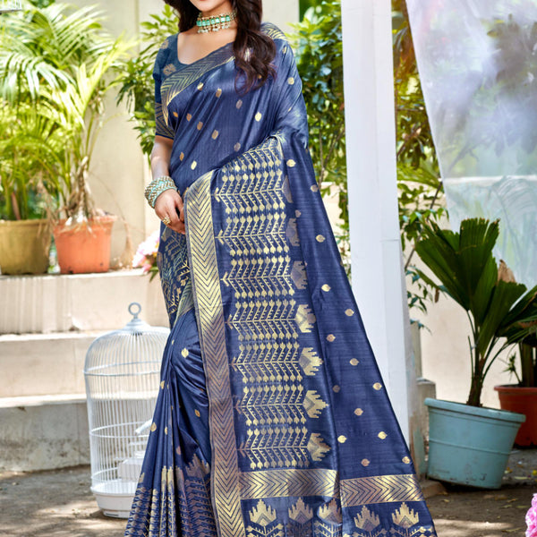 Sangam Prints Wine Assam Silk Woven Work Traditional Saree