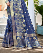 Thumbnail for Sangam Prints Wine Assam Silk Woven Work Traditional Saree