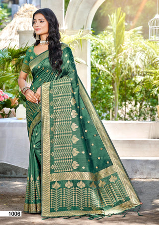 Sangam Prints Navy Blue Assam Silk Woven Work Traditional Saree