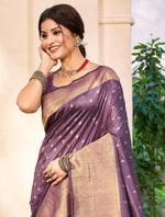 Thumbnail for Sangam Prints Dark green Assam Silk Woven Work Traditional Saree