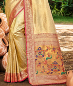 Thumbnail for Sangam Prints Multi Color Kanjivaram Silk Woven Work Traditional Saree