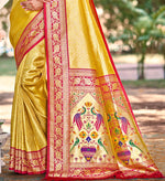 Thumbnail for Sangam Prints Multi Color Kanjivaram Silk Woven Work Traditional Saree