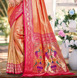 Thumbnail for Sangam Prints Multi Color Kanjivaram Silk Woven Work Traditional Saree