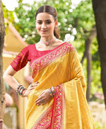 Thumbnail for Sangam Prints Multi Color Kanjivaram Silk Woven Work Traditional Saree