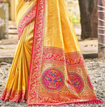 Thumbnail for Sangam Prints Multi Color Kanjivaram Silk Woven Work Traditional Saree