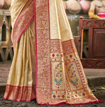 Thumbnail for Sangam Prints Multi Color Kanjivaram Silk Woven Work Traditional Saree