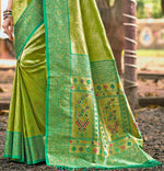 Thumbnail for Sangam Prints Multi Color Kanjivaram Silk Woven Work Traditional Saree