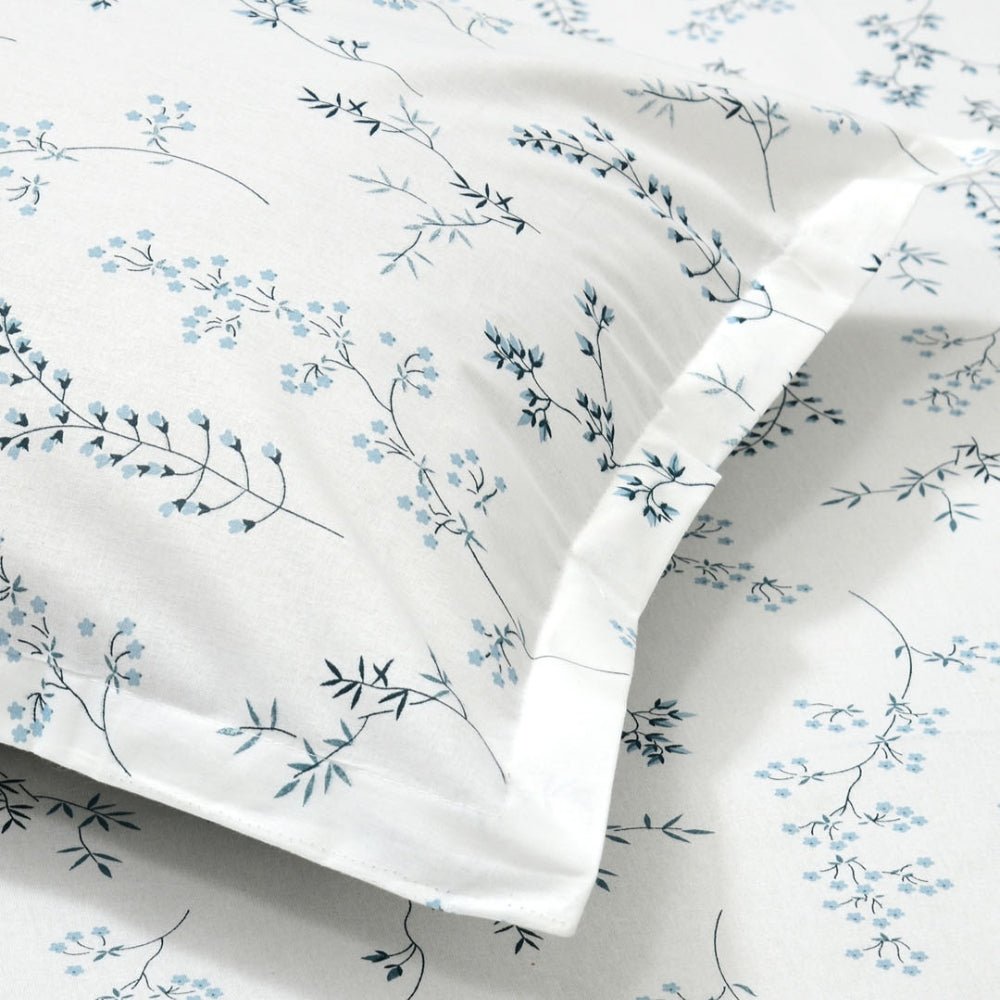 Haus & Kinder Blossom Nest 100% Cotton Double Size Bedsheet, 144 TC - Dista