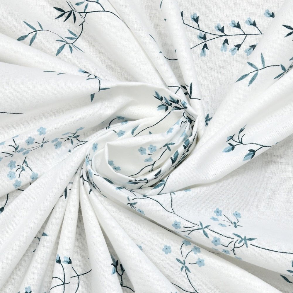 Haus & Kinder Blossom Nest 100% Cotton Double Size Bedsheet, 144 TC - Dista
