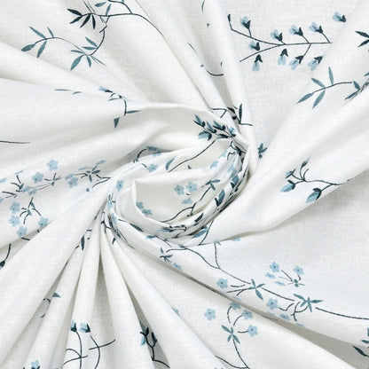 Haus & Kinder Blossom Nest 100% Cotton Double Size Bedsheet, 144 TC - Dista