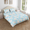 Haus & Kinder Petal Veil 100% Combed Cotton 144 TC King Flat Bedsheet - Dista