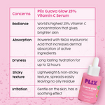 Thumbnail for PLIX The Plant Fix Glutathione Skin Glow 15 Effervescent Tablets And Guava Serum - Distacart