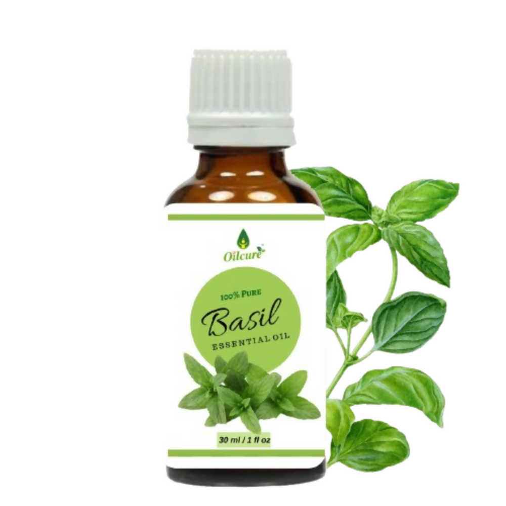 Oilcure Basil Essential Oil - Distacart