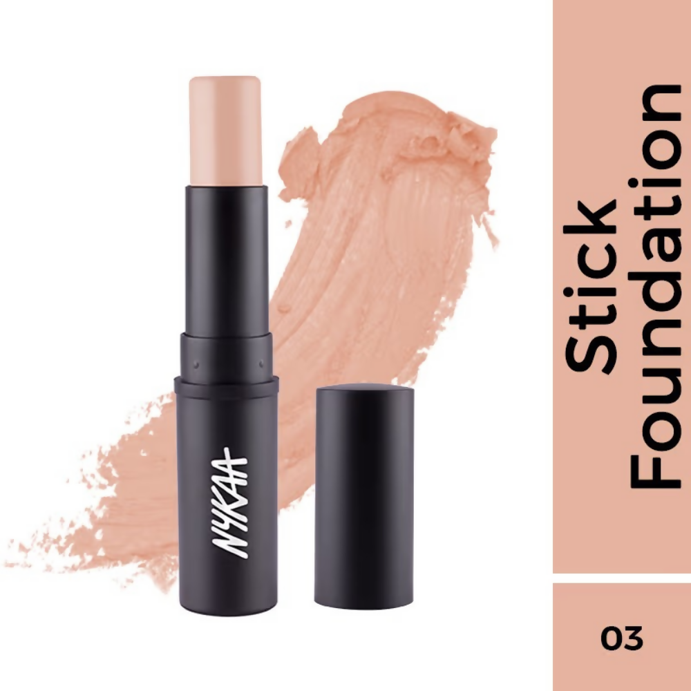 Nykaa SKINgenius Foundation Stick Conceal Contour & Corrector - Rose Beige 03 - Dista