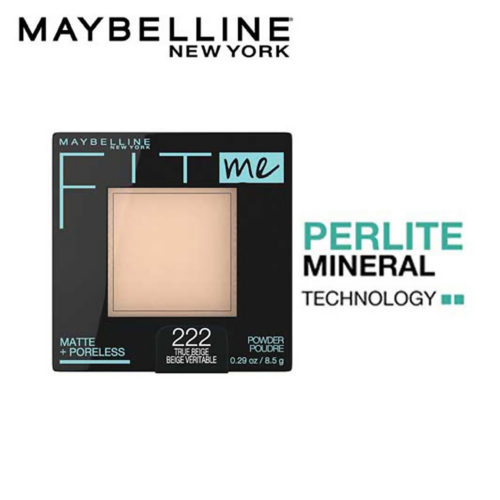 Maybelline New York Fit Me Matte Poreless Pressed Face Powder - True Beige 222 - Dista
