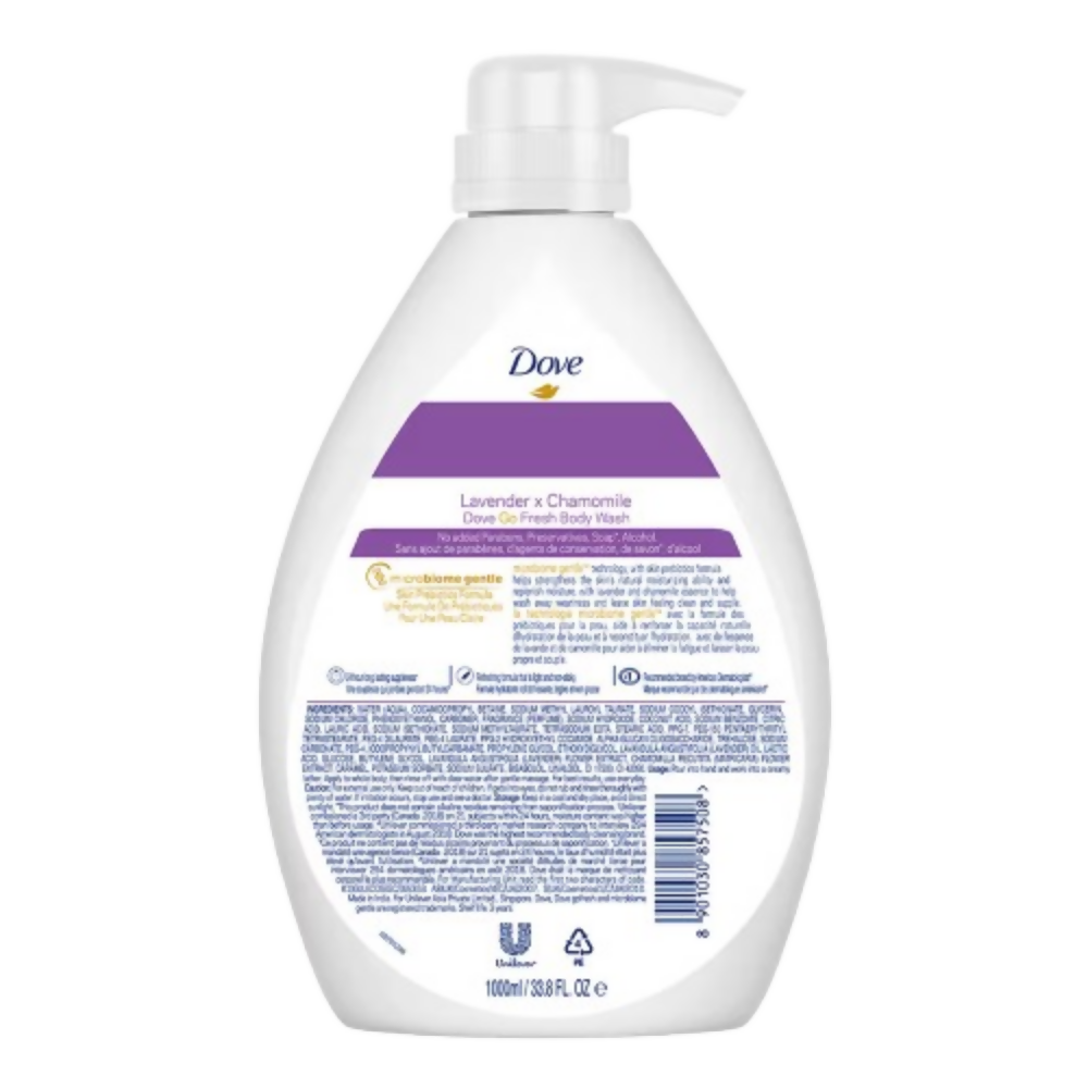 Dove Body Wash - Lavender & Chamomile Go Fresh